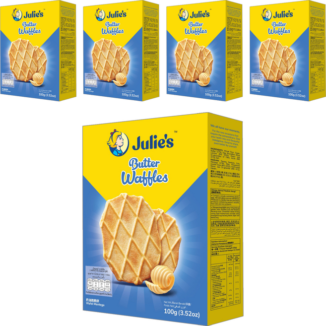 Julie's 茱蒂絲 奶油脆脆餅, 100g, 5盒