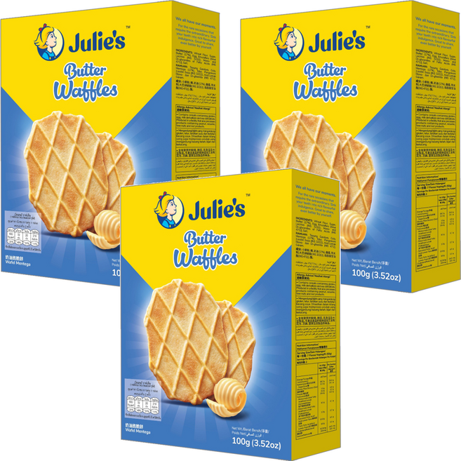 Julie's 茱蒂絲 奶油脆脆餅, 100g, 3盒