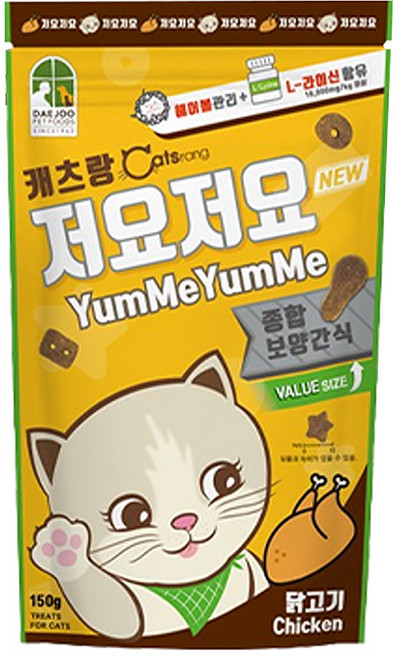 캐츠랑 고양이 저요저요 보양간식, 닭고기, 150g, 1개