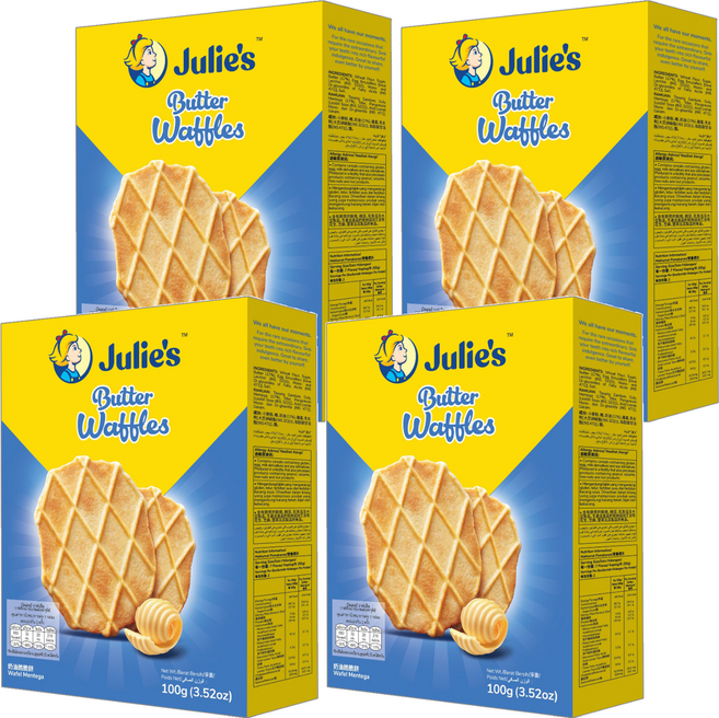 Julie's 茱蒂絲 奶油脆脆餅, 100g, 4盒