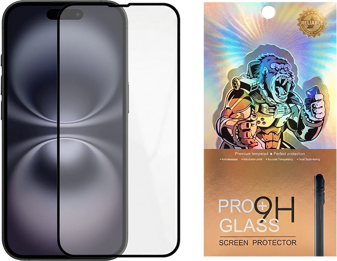 Timo iPhone系列 黑邊滿版 鋼化玻璃保護貼, 1個
