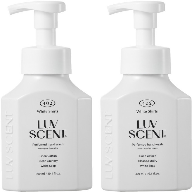 럽센트 핸드워시 화이트셔츠 린넨코튼향, 300ml, 2개