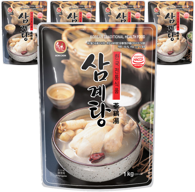 하우촌 삼계탕, 1kg, 5개