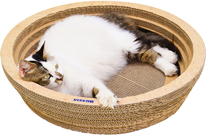 세이코코아 고양이 평판형 스크래쳐 원형 L, 1개