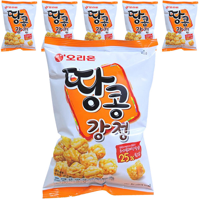 오리온 땅콩강정, 80g, 6개