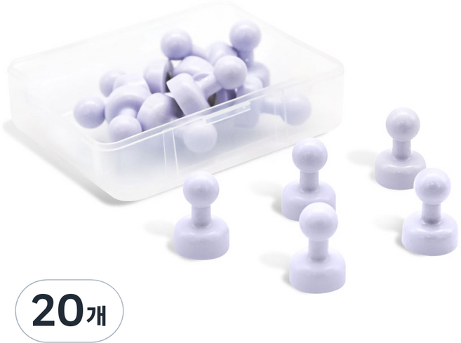 파스텔 체스형 자석 홀더 소, 바이올렛, 20개