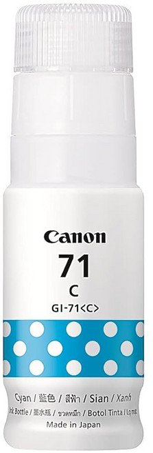 Canon 佳能 原廠墨水 GI-71 台灣地區專用, 藍色, 1瓶