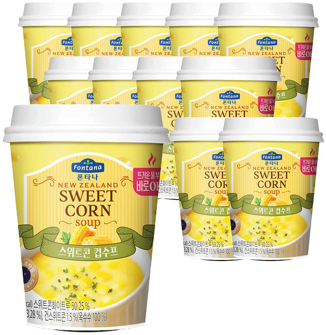 폰타나 스위트콘 컵수프, 20g, 12개