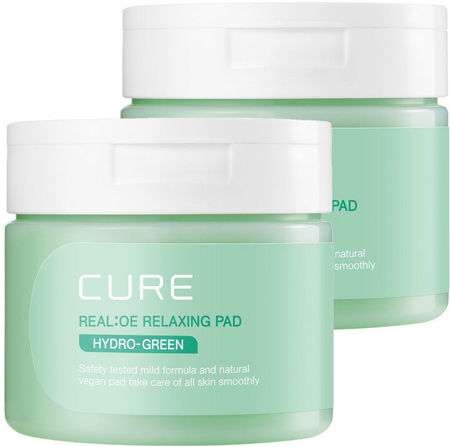 김정문알로에 큐어 릴렉싱 패드 200ml, 60매입, 2개