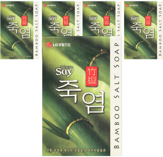 죽염 비누, 100g, 5개입