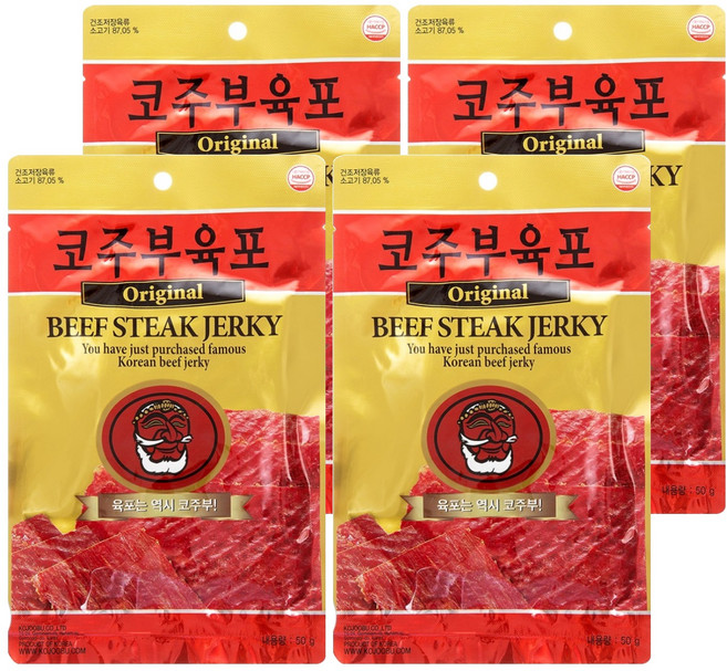 코주부 오리지널 육포, 50g, 4개