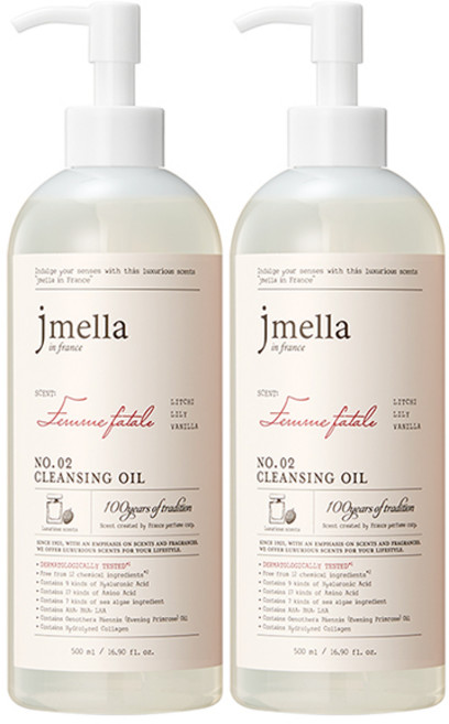 제이멜라 인 프랑스 팜므파탈 클렌징 오일, 2개, 500ml