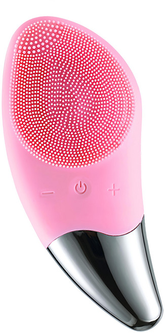 MY SCHEMING 我的心機 三合一智能聲波小牛角洗臉機, 櫻花粉, 櫻花粉