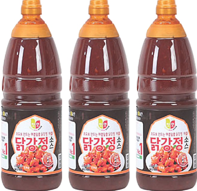 청우식품 닭강정 소스, 2.1kg, 3개
