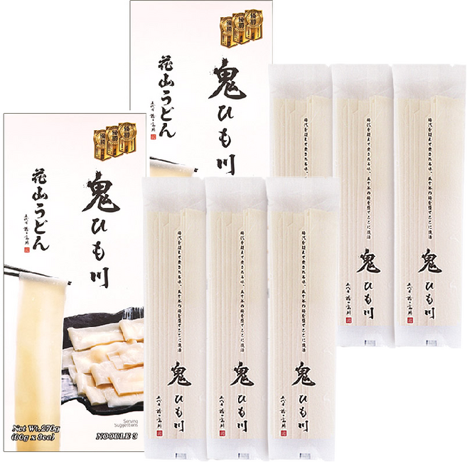 HANAYAMA 오니히모가와우동 면 3p, 270g, 2개