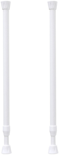 SUNDECO 多用途窗簾伸縮桿 13mm, 白色