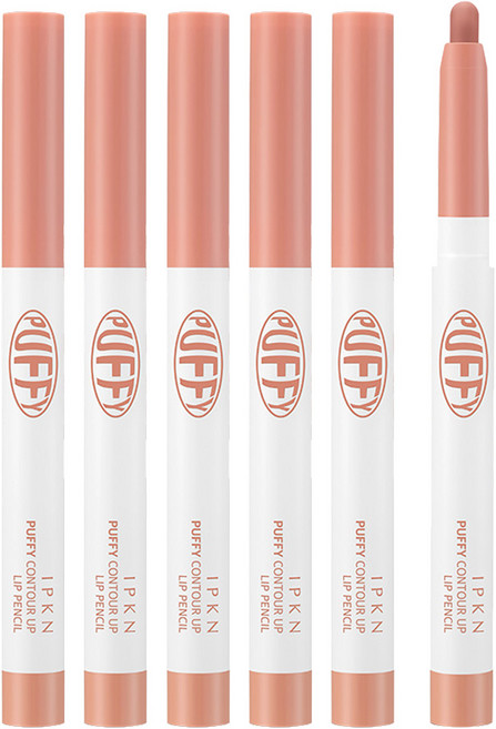 IPKN Puffy Contour Up 唇線筆 0.8g, 01 Mellow Drizzle, 800mg, 5支