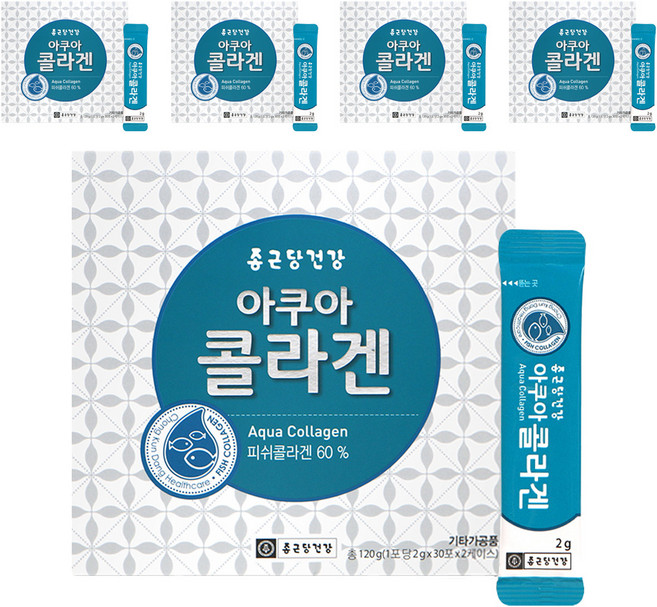 종근당건강 아쿠아 콜라겐, 120g, 5개