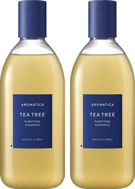 아로마티카 티트리 퓨리파잉 샴푸, 400ml, 2개 - 쿠팡