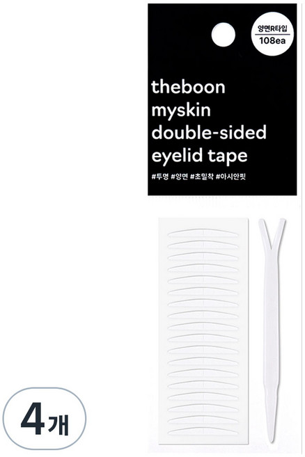 더분 마이스킨 양면 쌍꺼풀테이프 양면 R타입 108p, 4개, 투명