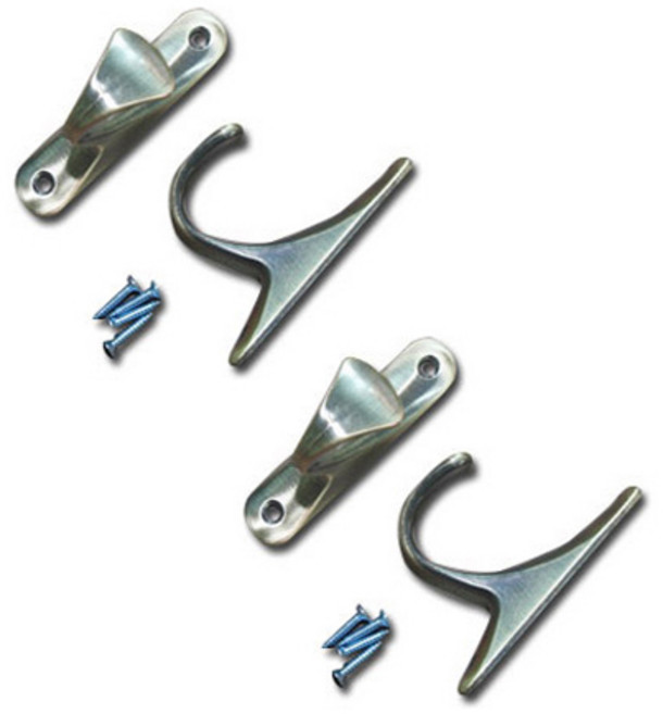 메탈 커튼 끈고리 2p + 나사 4p, 골드블랙, 1개