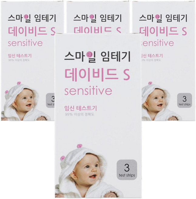 스마일랩 데이비드 S 임신테스트기, 3개입, 4개