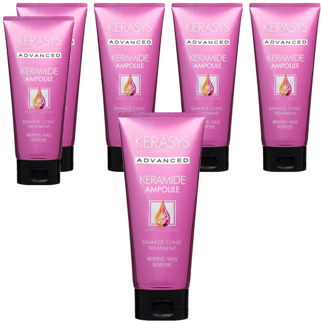 케라시스 케라마이드 극손상 헤어 트리트먼트, 200ml, 6개