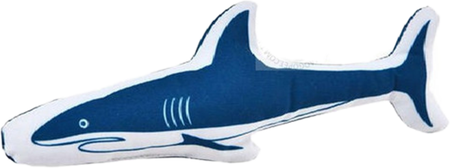 PeT Chu 沛啾 逗貓棒 結繩貓草玩具, 咬咬鯊魚 深藍色, 1個