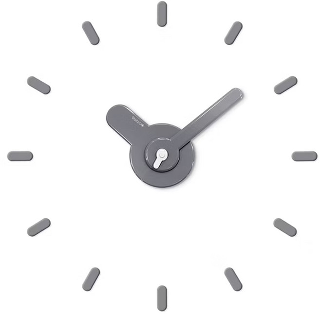 On-Time 壁貼掛鐘 60-48cm 0.13kg, 灰色
