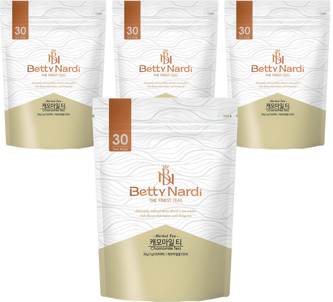 베티나르디 캐모마일 티, 1g, 30개입, 4개
