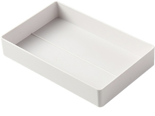 FAmILyLIFE 生活 桌面抽屜式多功能自由堆疊文件文具收納盒 A5收納款 YG-068, 米白, 1層, 1入