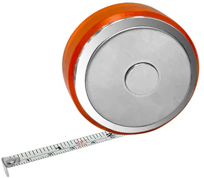 PANRICO 百利世 磁式迷你彩色捲尺 2m顏色隨機, 1個