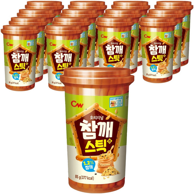 참깨스틱 진, 85g, 15個
