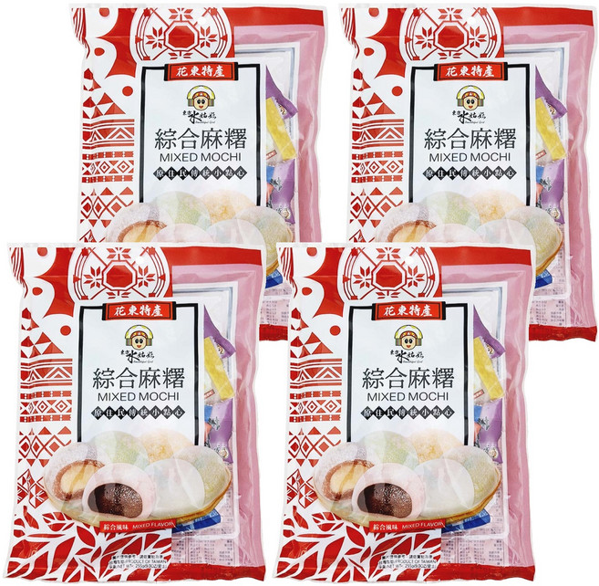 東方水姑娘 綜合麻糬 - 花東特產, 255g, 4袋
