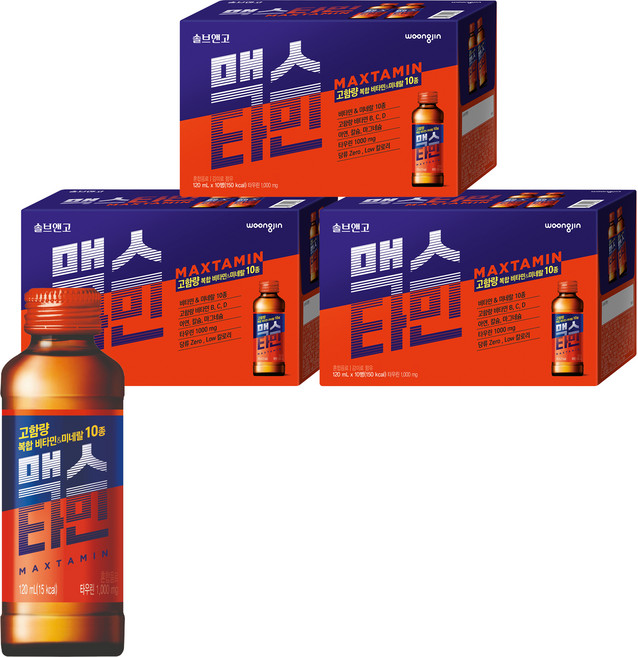 솔브앤고 맥스타민, 120ml, 30개입