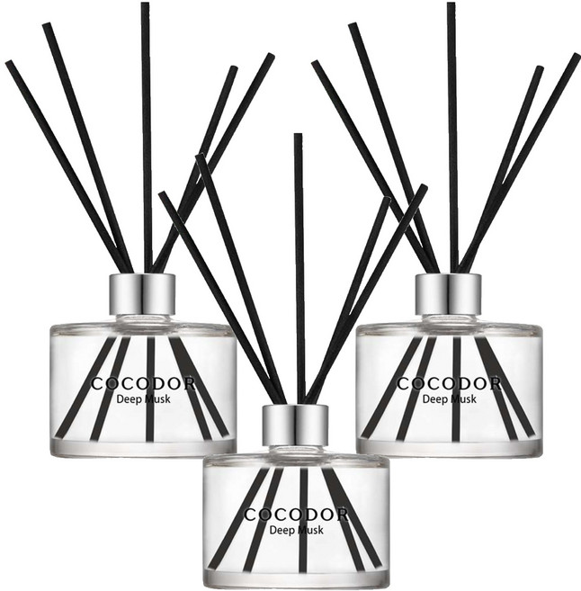 COCODOR 珂珂朵爾 室內擴香瓶 散發香氣 放鬆心情 質感設計營造高雅生活, 沉麝香 Deep Musk, 200ml, 3件