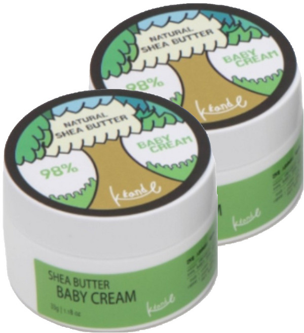 모도리리빙 시어버터 고보습크림, 33g, 2개