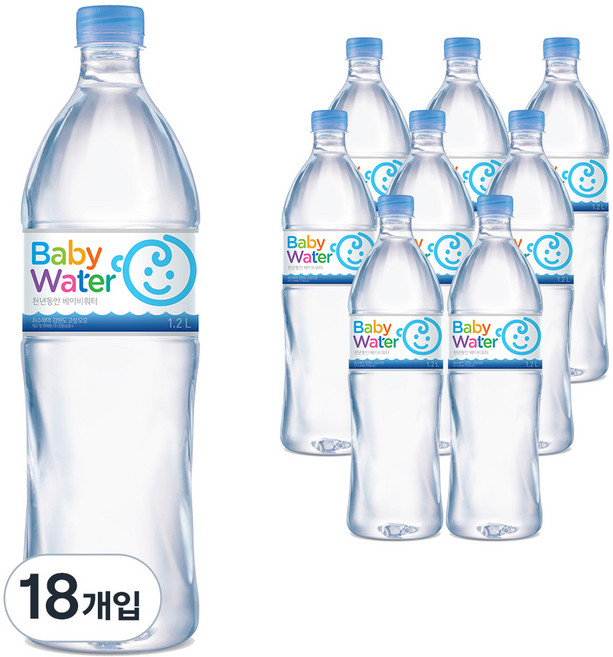 천년동안 베이비워터, 1.2L, 18개