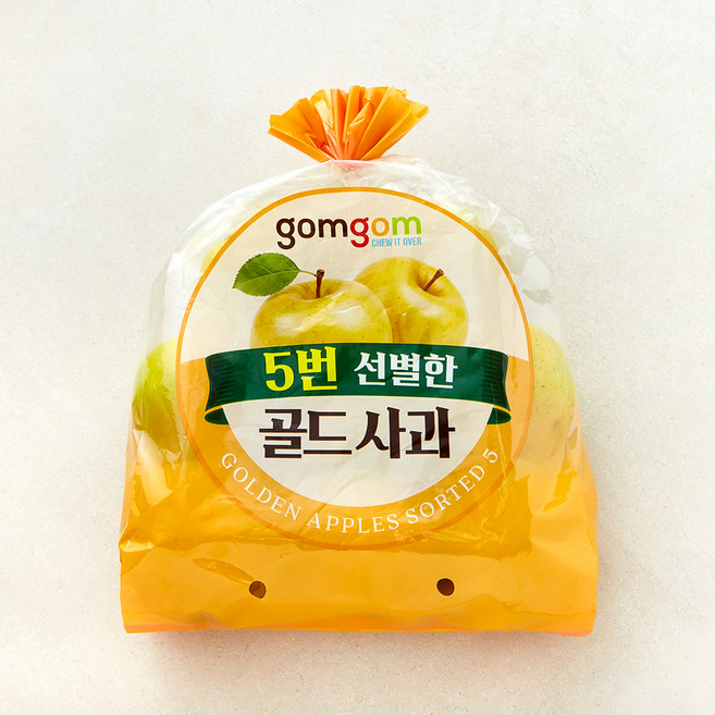곰곰 5번 선별한 못생겨도 맛있는 골드사과, 1개, 1.5kg(7~10입)