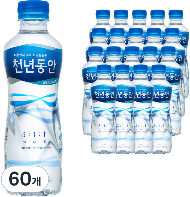 천년동안 해양심층수, 350ml, 60개