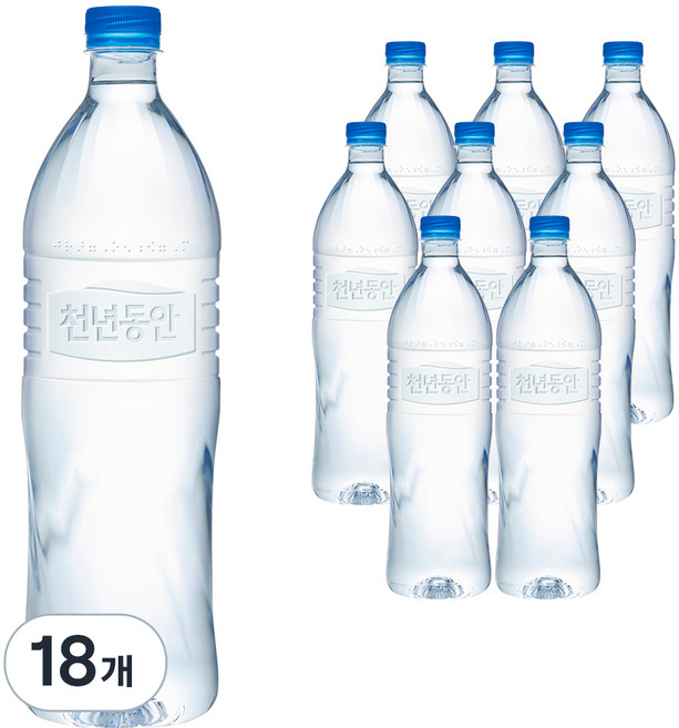 천년동안 해양심층수 무라벨, 1.2L, 18개