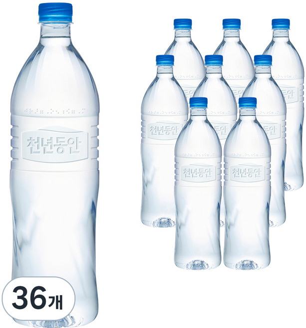 천년동안 해양심층수 무라벨, 1.2L, 36개