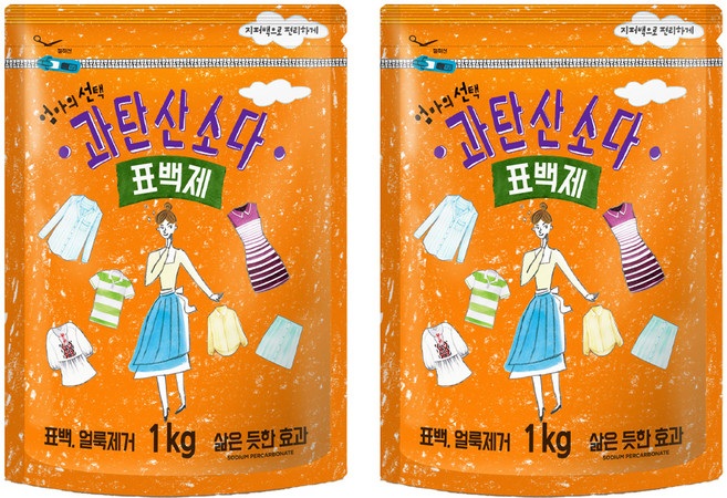 엄마의선택 과탄산소다 표백제, 1kg, 2개