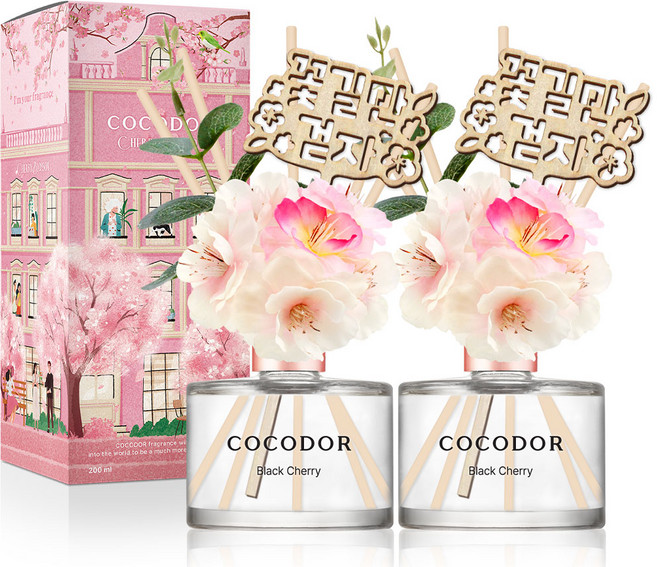 코코도르 벚꽃 디퓨저, 블랙체리, 1세트