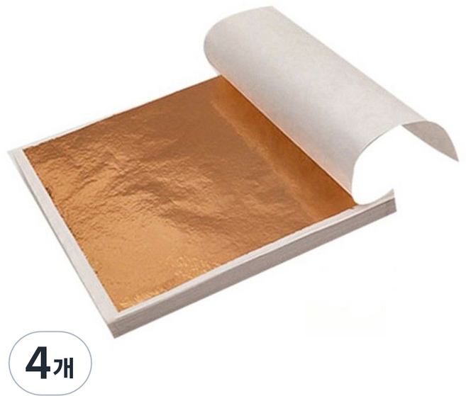 工藝用金箔紙, 玫瑰金, 4個