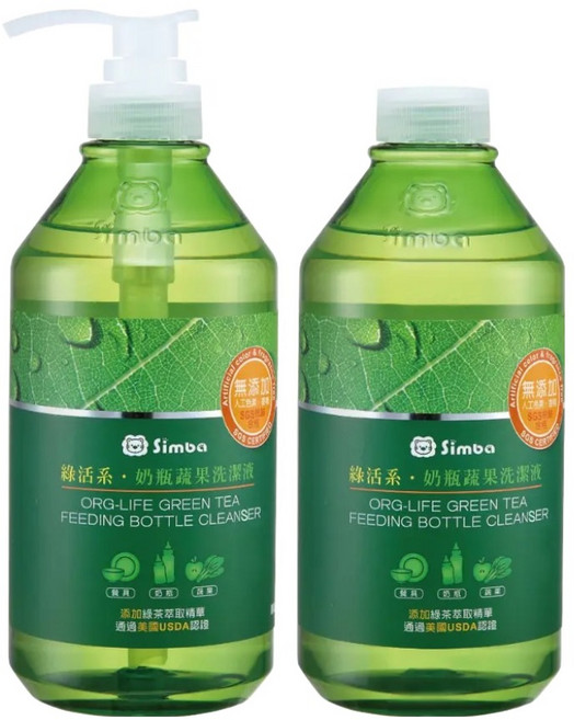 Simba 小獅王辛巴 奶瓶蔬果洗潔液組合包, 1.6L, 1組