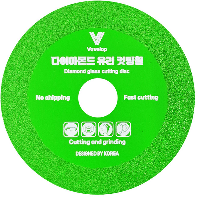 바벨롭 다이아몬드 유리 컷팅휠 100mm, 1개