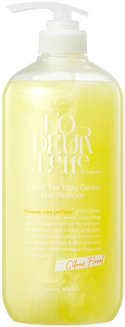 로더렛 인 잉글랜드 컬러 핏 더 일랑 가든 헤어샴푸 시트러스 플로러향, 1L, 1개