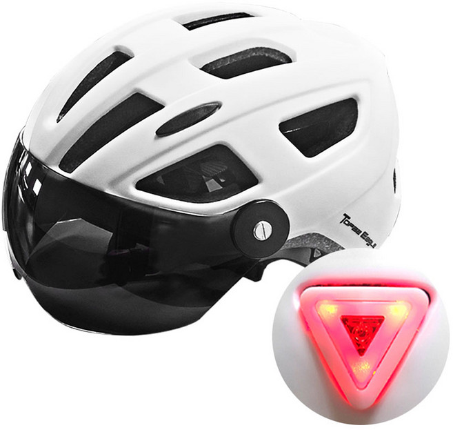 호비바이크 아시안핏 헬멧 토파즈이글, 무광화이트, 1개