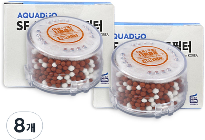 아쿠아듀오 SF-300 헤드 혼합 리필필터, 8개